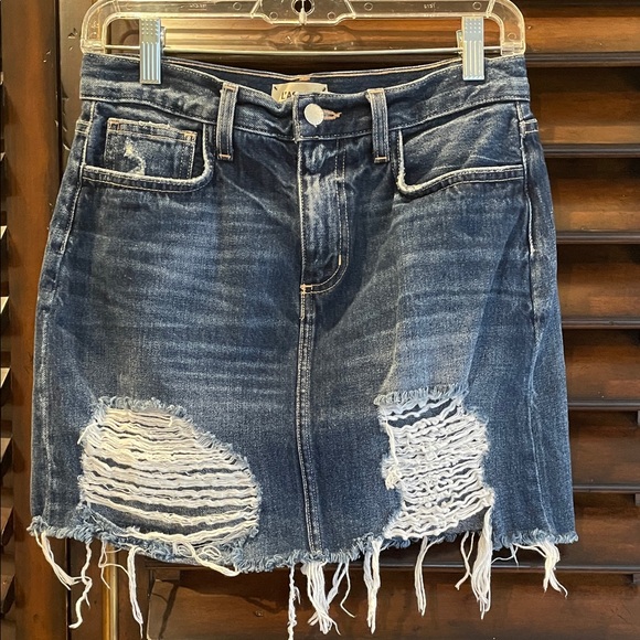 L'AGENCE Dresses & Skirts - L’AGENCE Size 26 Distressed Denim Skirt